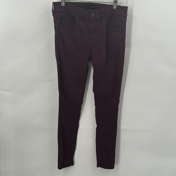 Ann Taylor Women's Wine Color Jeans Size 2 Petite - Picture 1 of 15